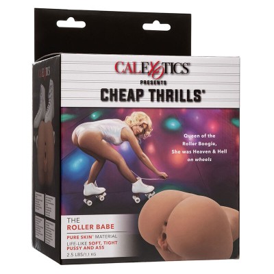 CALEXOTICS - THE ROLLER BABE DUPLO MASTURBADOR REALÍSTICO CARNE - D-241450 - Dona Pimenta