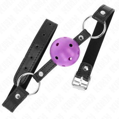 KINK - BOLA ROXA DURO OCA 4,5 CM MORDAÇA 63,5 X 2 CM - D-240838 - Dona Pimenta