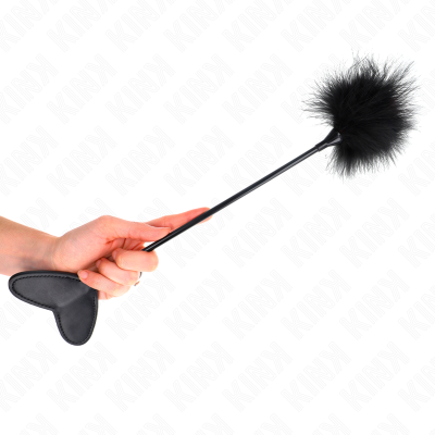 KINK - PENAS DE CÓCEGAS COM PÓ DE CORAÇÃO 31 CM - D-240748 - Dona Pimenta