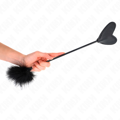 KINK - PENAS DE CÓCEGAS COM PÓ DE CORAÇÃO 31 CM - D-240748 - Dona Pimenta
