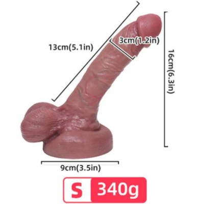 ARMONY - DILDO SILICONE LÍQUIDO REALISTA 13 CM - D-238241 - Dona Pimenta