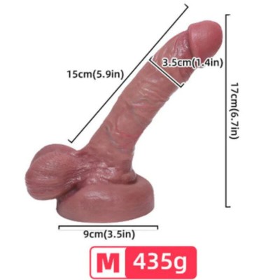 ARMONY - DILDO SILICONE LÍQUIDO REALÍSTICO 15 CM - D-238242 - Dona Pimenta