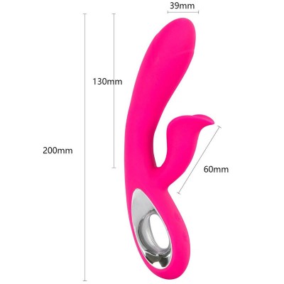 ARMONY - VIBRADOR DARO E ESTIMULADOR DE ANEL DE PUXAO FÚCSIA - D-238175 - Dona Pimenta