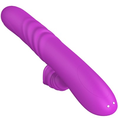ARMONY - VIBRADOR MULTIFUNO ANGELIA COM LÍNGUA ESTIMULANTE EFEITO CALOR VIOLETA - D-238182 - Dona Pimenta