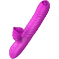 ARMONY - ANGELIA VIBRADOR MULTIFUNO LÍNGUA DUPLA EFEITO DE CALOR VIOLETA - D-238183 - Dona Pimenta