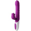 ARMONY - VIBRADOR DE LÍNGUA DUPLA E EFEITO DE CALOR VIOLETA DE EMPURRO - D-238184 - Dona Pimenta