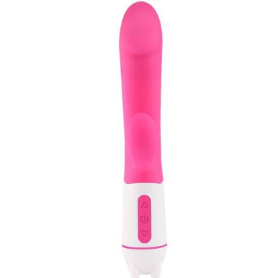 ARMONY - VIBRADOR FELIZ E ESTIMULADOR FÚCSIA RECARREGVEL - D-238222 - Dona Pimenta