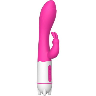ARMONY - HAPPY VIBRADOR E ESTIMULADOR DE COELHO FÚCSIA - D-238223 - Dona Pimenta