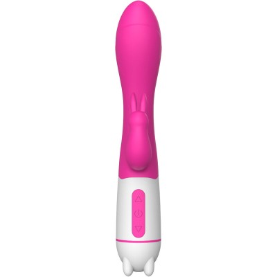 ARMONY - HAPPY VIBRADOR E ESTIMULADOR DE COELHO FÚCSIA - D-238223 - Dona Pimenta
