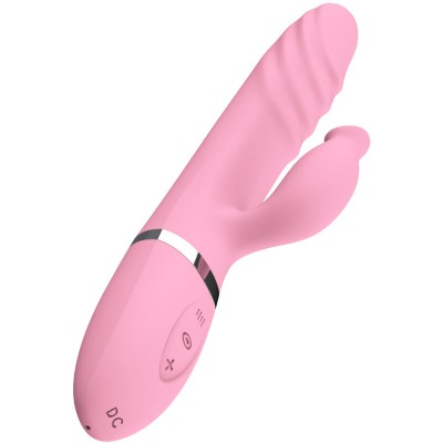 ARMONY - VIBRADOR E THRUSTING COM LÍNGUA DE EFEITO DE CALOR ROSA - D-238180 - Dona Pimenta
