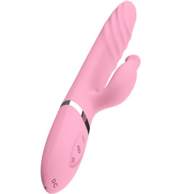 ARMONY - VIBRADOR E THRUSTING COM LÍNGUA DE EFEITO DE CALOR ROSA - D-238180 - Dona Pimenta