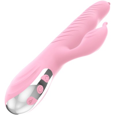 ARMONY - MARCIA VIBRADOR & THRUSTING DUPLA LÍNGUA EFEITO CALOR ROSA - D-238190 - Dona Pimenta