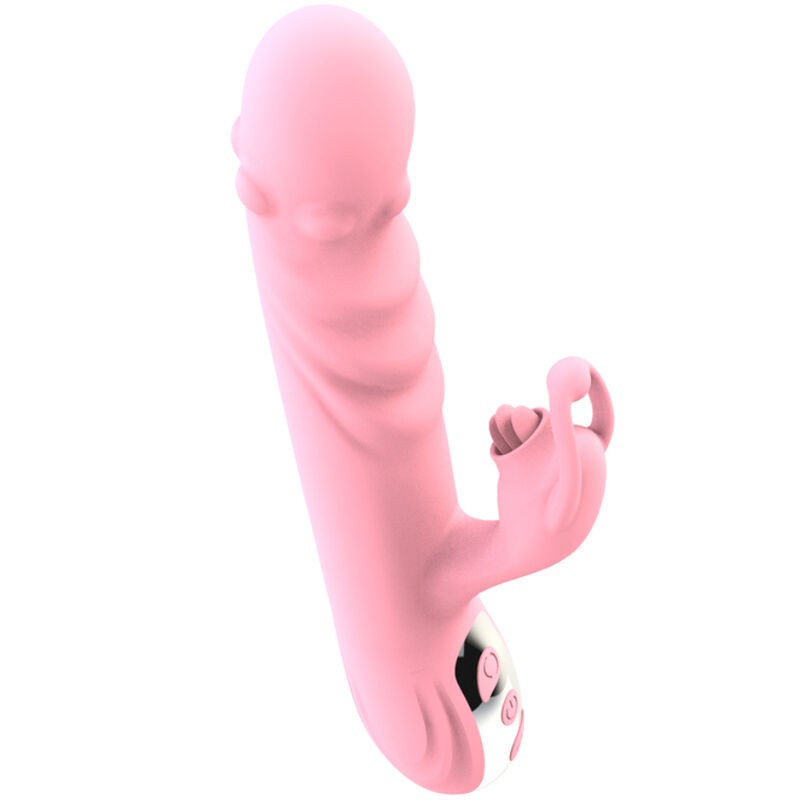 ARMONY - VIBRADOR TOTALMENTE LÍNGUA COM EFEITO DE CALOR ESTIMULANTE ROSA - D-238191 - Dona Pimenta