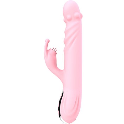 ARMONY - VIBRADOR TOTALMENTE LÍNGUA COM EFEITO DE CALOR ESTIMULANTE ROSA - D-238191 - Dona Pimenta
