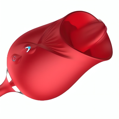 ARMONY - VIBRADOR DE FLOR DELIGHT E BUMPING COM LÍNGUA VERMELHA - D-238211 - Dona Pimenta