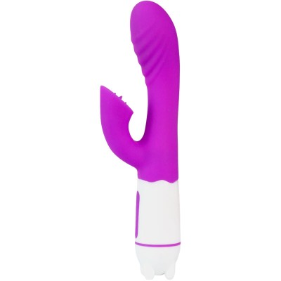ARMONY - VIBRADOR E ESTIMULADOR HAPPY COM LÍNGUA RECARREGÁVEL VIOLETA - D-238224 - Dona Pimenta
