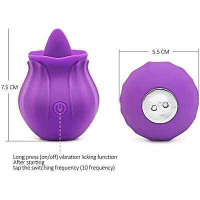 ARMONY - VIBRADOR DE FIGO COM LÍNGUA - D-238229 - Dona Pimenta