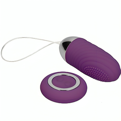 ARMONY - OVO VIBRATÓRIO GRANULAR JIUUY VIOLETA DE CONTROLE REMOTO - D-238235 - Dona Pimenta