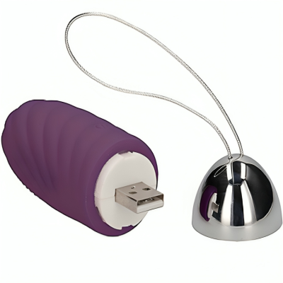 ARMONY - OVO VIBRATÓRIO GRANULAR JIUUY VIOLETA DE CONTROLE REMOTO - D-238235 - Dona Pimenta