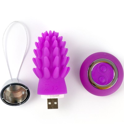 ARMONY - OVO VIBRATÓRIO VIOLETA OCTOPUS CACTUS CONTROLE REMOTO - D-238237 - Dona Pimenta