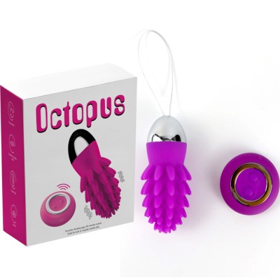 ARMONY - OVO VIBRATÓRIO VIOLETA OCTOPUS CACTUS CONTROLE REMOTO - D-238237 - Dona Pimenta