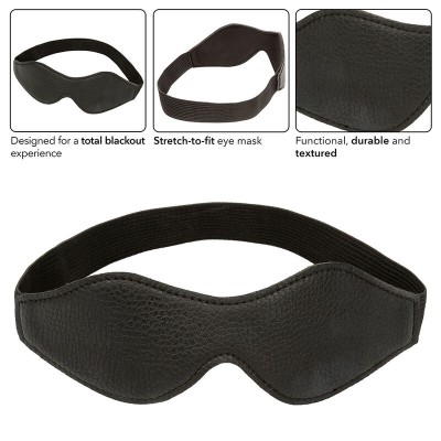 CALEXOTICS - NOCTURNAL MÁSCARA DE OLHOS PVC COURO PRETO - D-241420 - Dona Pimenta