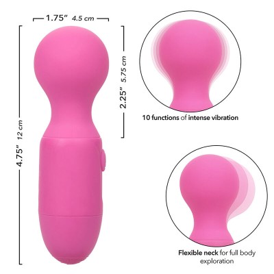 CALEXOTICS - FIRST TIME MASSAGEADOR RECARREGÁVEL 10 VIBRAÇÕES ROSA - D-241411 - Dona Pimenta
