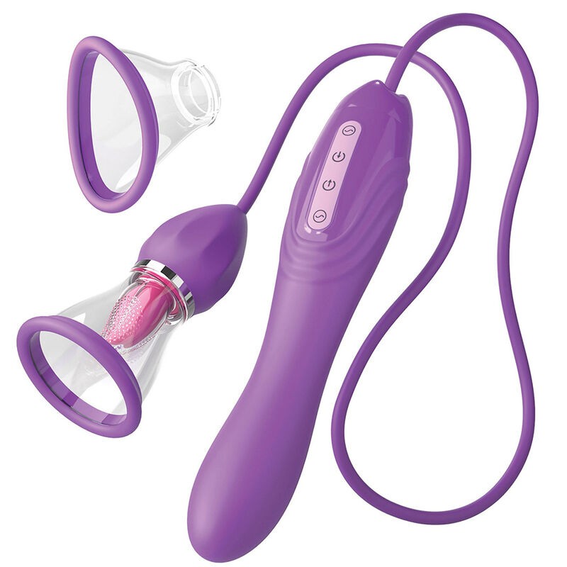 FANTASY FOR HER - MANGUEIRA DE SUCÇÃO MAX PLEASURE COM LÍNGUA ESTIMULANTE ROXA - D-241521 - Dona Pimenta