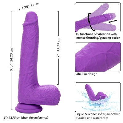 CALEXOTICS - STUDS VIBRADOR ROTATIVO E RECARREGÁVEL 10 VIBRAÇÕES ROXO - D-241439 - Dona Pimenta
