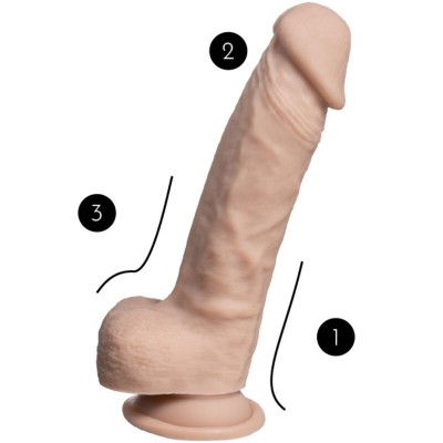 SILEXD - MODELO 1 PÉNIS REALÍSTICO PREMIUM SILEXPAN SILICONE 21.5 CM - D-241856 - Dona Pimenta