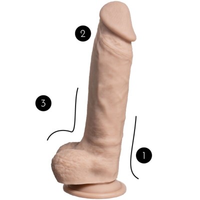 SILEXD - MODELO 1 PÉNIS REALÍSTICO PREMIUM SILEXPAN SILICONE 21.5 CM - D-241858 - Dona Pimenta