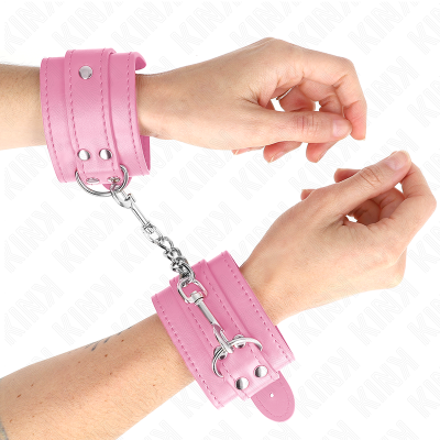 KINK - PULSO SIMPLES ROSA AJUSTÁVEL 20-23 CM X 5,5 CM - D-241074 - Dona Pimenta