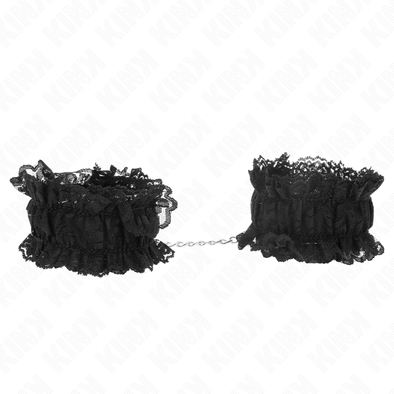 KINK - RETENÃÃES DE PULSO ELÁSTICAS DE RENDA NEGRO - D-241095 - Dona Pimenta