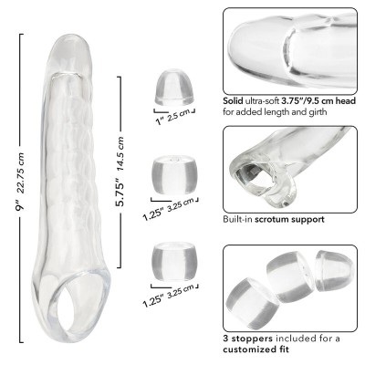 CALEXOTICS - MAXX PENIS EXTENDER AJUSTÁVEL TRANSPARENTE - D-241453 - Dona Pimenta