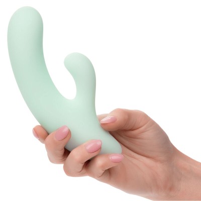 CALEXOTICS - PACIFICA FIJI VIBRADOR E ESTIMULADOR PONTO G 10 VIBRAÇÕES AQUA - D-241419 - Dona Pimenta