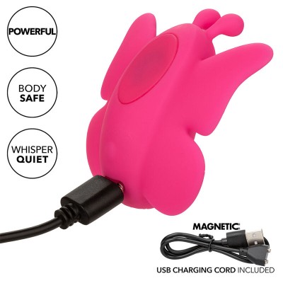 CALEXOTICS - NEON VIBES FLUTTER VIBE  ESTIMULADOR DE VIBRAÇÃO 10 VIBRAÇÕES ROSA - D-241460 - Dona Pimenta