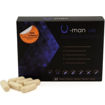 500 COSMETICS - U-MAN AUMENTA O TAMANHO DO PÉNIS E A POTÃNCIA SEXUAL - CÃPSULAS - D-241578 - Dona Pimenta