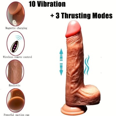 ARMONY - VIBRADOR REALISTA VIBRANTE RECARREGÁVEL - D-238240 - Dona Pimenta