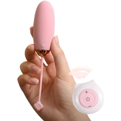 ARMONY - KITTY FUN EGG VIBRADOR CONTROLE REMOTO 10 VIBRAÇÕES ROSA - D-241124 - Dona Pimenta