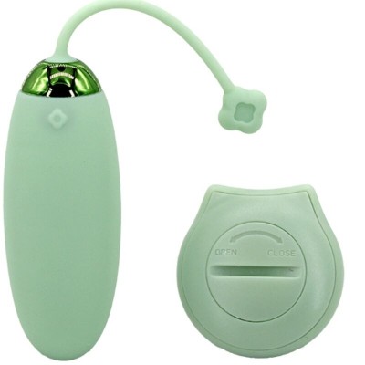 ARMONY - KITTY FUN EGG VIBRADOR CONTROLE REMOTO 10 VIBRAÇÕES VERDE - D-241125 - Dona Pimenta