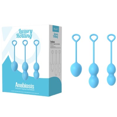 ARMONY - ANABIOSIS VAGINAL HALTERE 3 NÍVEIS AZUL - D-241128 - Dona Pimenta