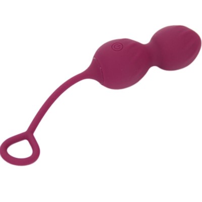 ARMONY - BLOSSOMS VAGINAL DUMBBELL VIBRAÇÃO CONTROLE REMOTO 10 VIBRAÇÕES VERMELHO ESCURO - D-241129 - Dona Pimenta