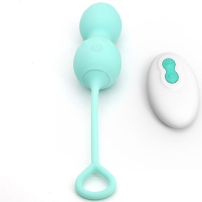 ARMONY - BLOSSOMS VAGINAL DUMBBELL VIBRAÇÃO CONTROLE REMOTO 10 VIBRAÇÕES VERDE - D-241130 - Dona Pimenta