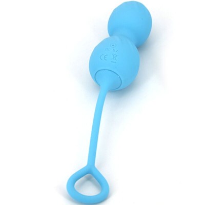 ARMONY - BLOSSOMS VAGINAL DUMBBELL VIBRAÇÃO CONTROLE REMOTO 10 VIBRAÇÕES AZUL - D-241131 - Dona Pimenta