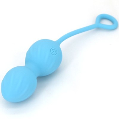 ARMONY - BLOSSOMS VAGINAL DUMBBELL VIBRAÇÃO CONTROLE REMOTO 10 VIBRAÇÕES AZUL - D-241131 - Dona Pimenta