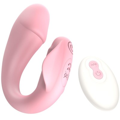 ARMONY - FRESHFUN CICI STAP-ON VIBRADOR CONTROLE REMOTO E APLICATIVO 10 VIBRAÇÕES ROSA - D-241132 - Dona Pimenta