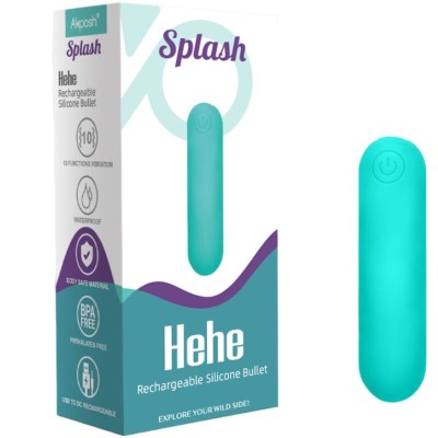 ARMONY - SPLASH HEHE VIBRADOR BALA SILICONE 10 VIBRAÇÕES 65 X 15 CM VERDE - D-241134 - Dona Pimenta