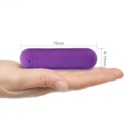 ARMONY - SPLASH HAHA VIBRADOR BALA SILICONE 10 VIBRAÇÕES 75 X 19 CM ROXO - D-241137 - Dona Pimenta