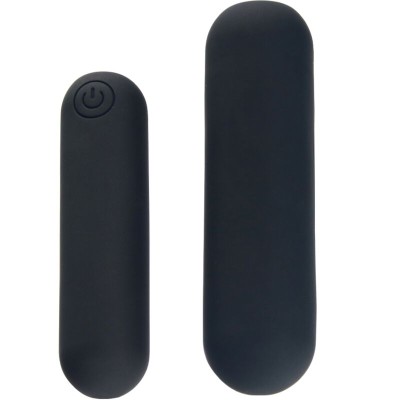 ARMONY - SPLASH HAHA VIBRADOR BALA SILICONE 10 VIBRAÇÕES 75 X 19 CM PRETO - D-241138 - Dona Pimenta