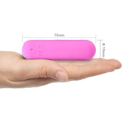 ARMONY - SPLASH HAHA VIBRADOR BALA SILICONE 10 VIBRAÇÕES 75 X 19 CM ROSA - D-241140 - Dona Pimenta